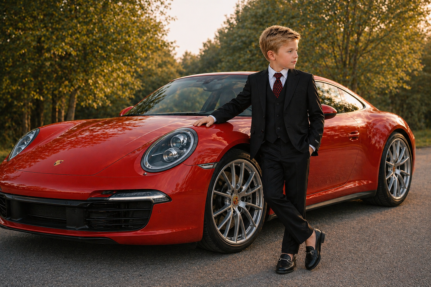 Gino Giovanni Boys' 5-Piece Party Formal Suit Set