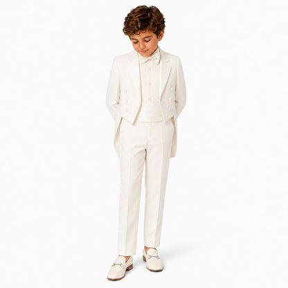 Gino Giovanni Boys 5-Piece Tailcoat Tuxedo Set Sizes Infants to Teen