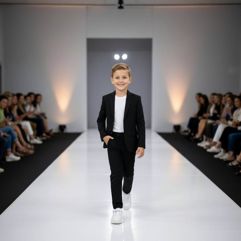 Gino Giovanni Boys 2-Piece Suit Set Formal Blazer Pants Classic Fit Kids Outfit