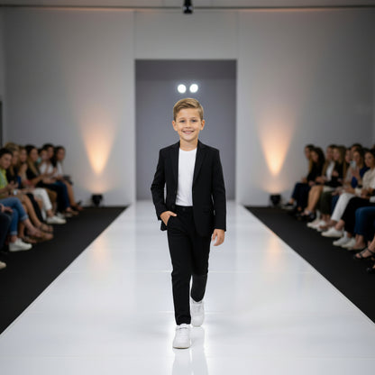 Gino Giovanni Boys 2-Piece Suit Set Formal Blazer Pants Classic Fit Kids Outfit