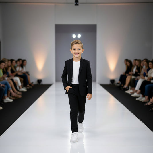 Gino Giovanni Boys 2-Piece Suit Set Formal Blazer Pants Classic Fit Kids Outfit