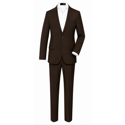 Gino Giovanni Boys' 3-Piece Formal Suit Set GN218 - Brown 20