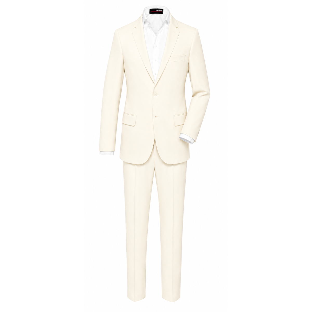 Gino Giovanni Boys' 3-Piece Formal Suit Set GN218 - Ivory 20
