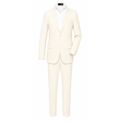 Gino Giovanni Boys' 3-Piece Formal Suit Set GN218 - Ivory 20