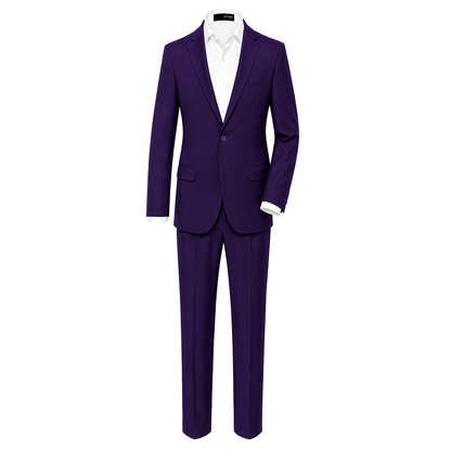Gino Giovanni Boys' 3-Piece Formal Suit Set GN218 - Purple 20