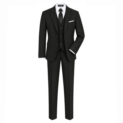 Gino Giovanni G328 boys' 6-piece suit collection in black