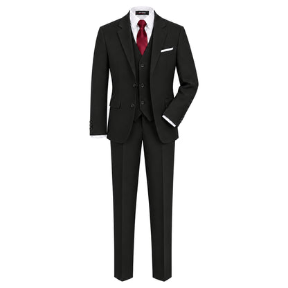Gino Giovanni G328 boys' 6-piece suit collection in black