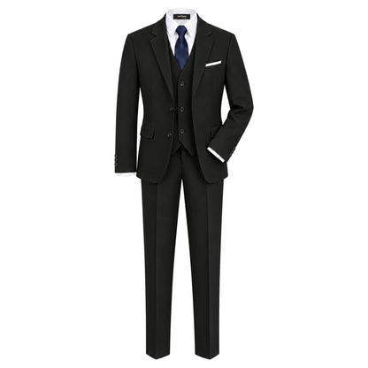 Gino Giovanni G328 boys' 6-piece suit collection in black
