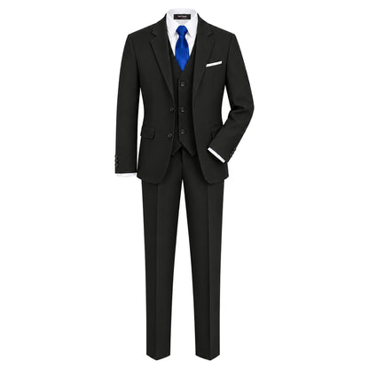 Gino Giovanni G328 boys' 6-piece suit collection in black