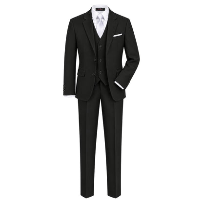 Gino Giovanni G328 boys' 6-piece suit collection in black