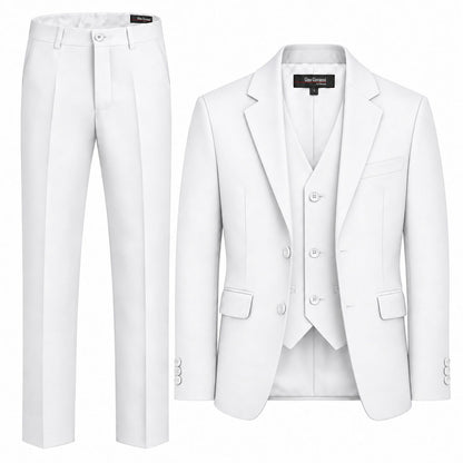 Gino Giovanni G328 boys' 3-piece suit collection in white