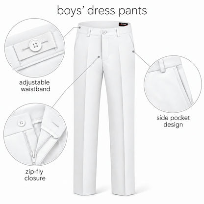 Gino Giovanni G328 boys' 3-piece suit collection in white