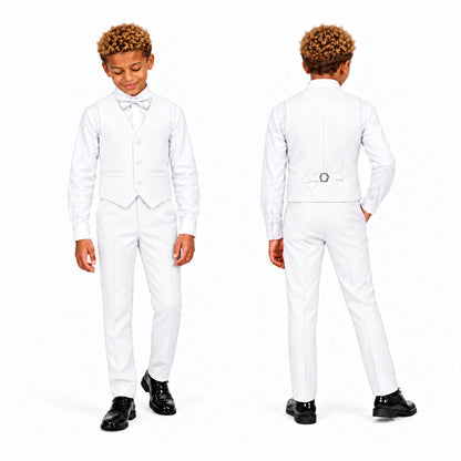Gino Giovanni G328 boys' 3-piece suit collection in white