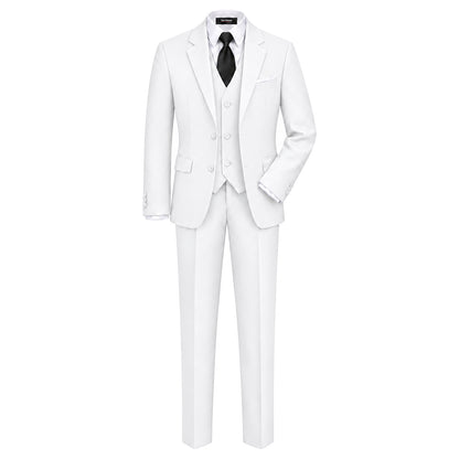 Gino Giovanni G328 boys' 6-piece suit collection in white