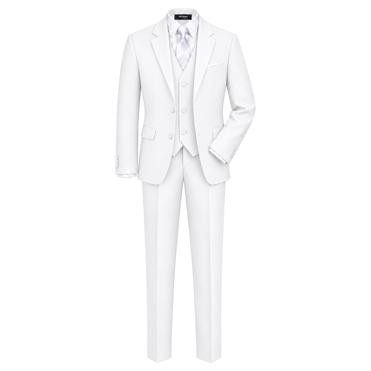 Gino Giovanni G328 boys' 6-piece suit collection in white