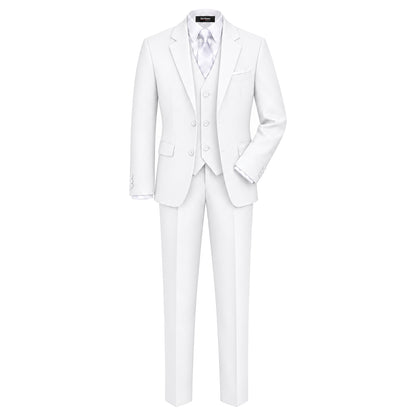 Gino Giovanni G328 boys' 6-piece suit collection in white