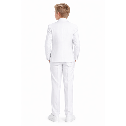 Gino Giovanni Boys 5 Piece Suit Set Wedding Ring Boy Formal Outfit Jacket Vest Pants Shirt Tie
