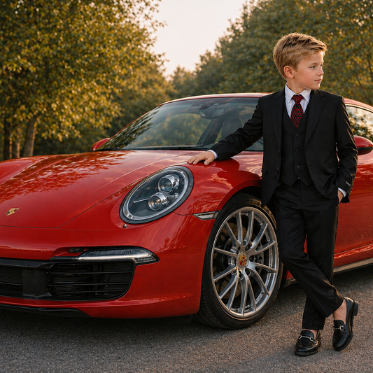 Gino Giovanni Boys' 5-Piece Formal Suit Set GC186-GC188