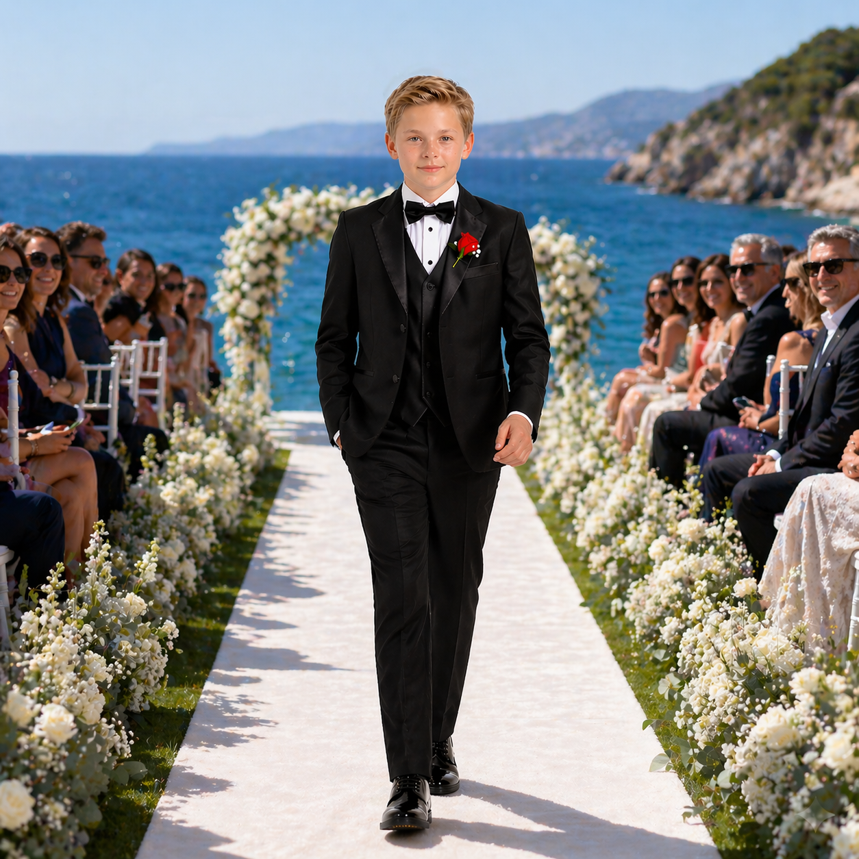 Gino Giovanni Boys' 5-Piece Tuxedo Set