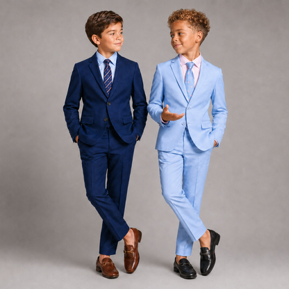 Gino Giovanni Boys 2-Piece Suit Set Formal Blazer Pants Classic Fit Kids Outfit 1