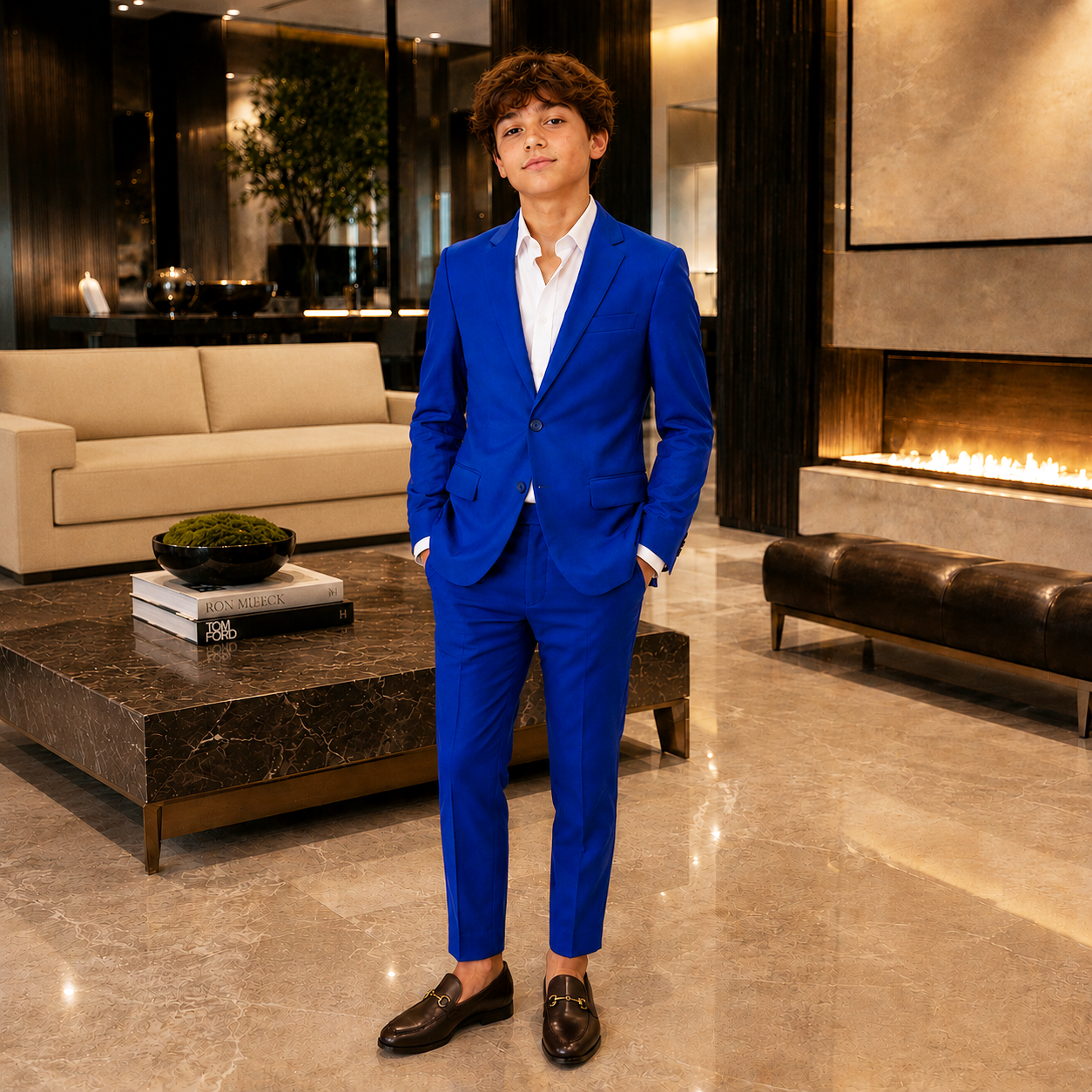 Gino Giovanni Boys' 3-Piece Formal Suit Set GN218