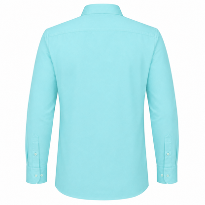 Johnnie Lene Boys Long Sleeve Dress Shirt, Poly-Cotton Button Down Formal Shirt, Baby to Teen Sizes - Image 79