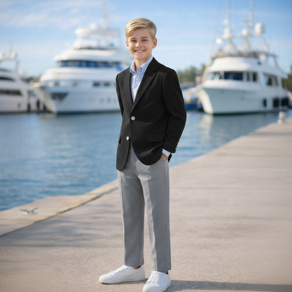 Boy's Blazer and Pants Suit Set