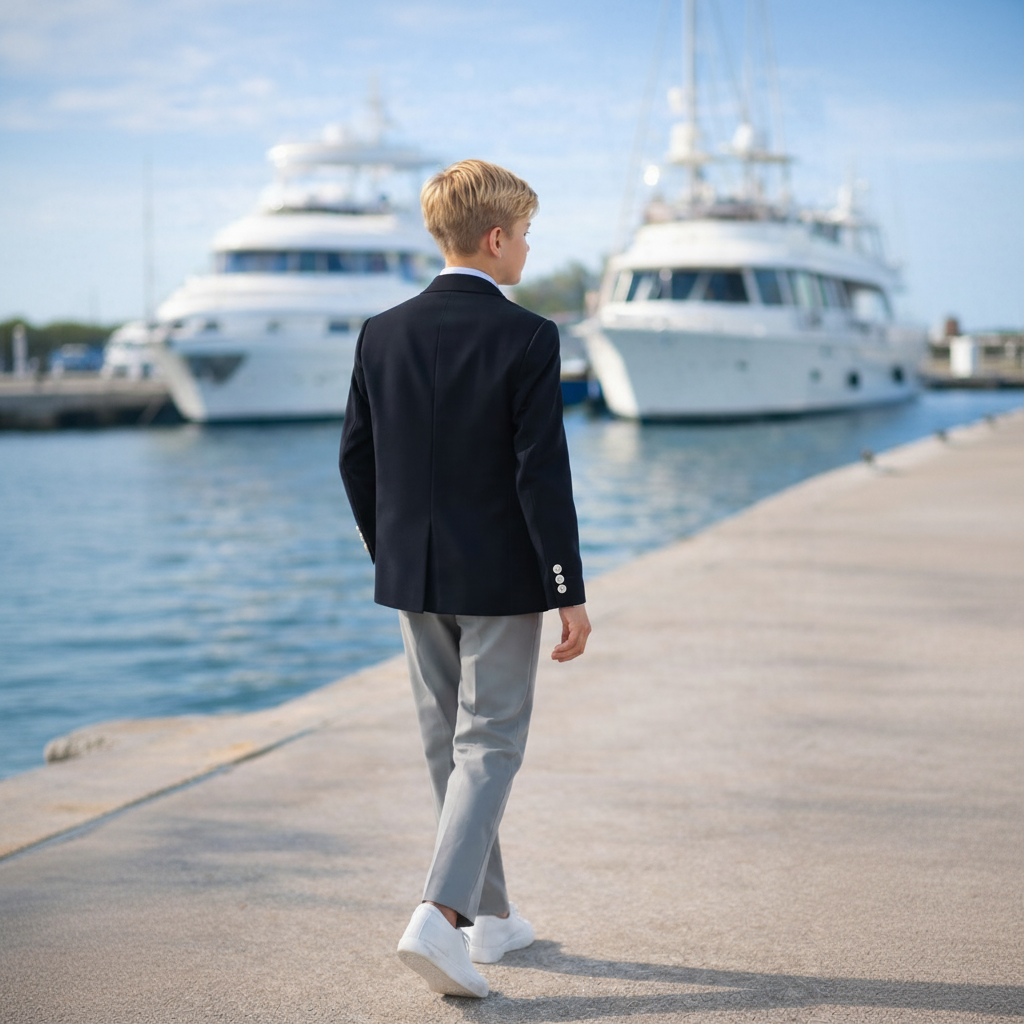 Boy's Blazer and Pants Suit Set