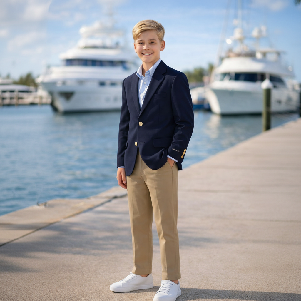 Boy's Blazer and Pants Suit Set