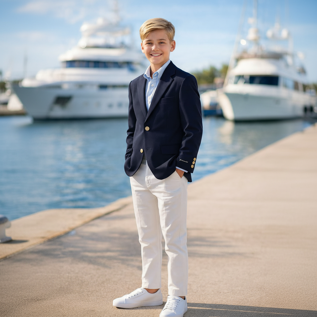 Boy's Blazer and Pants Suit Set