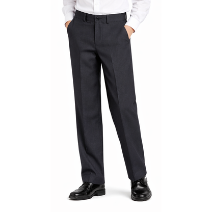 Johnnie Lene boys flat front dress pants Charcoal