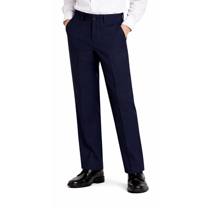 Johnnie Lene boys flat front dress pants Navy