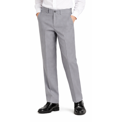 Johnnie Lene boys flat front dress pants Silver