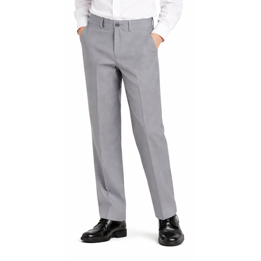 Johnnie Lene boys flat front dress pants Silver