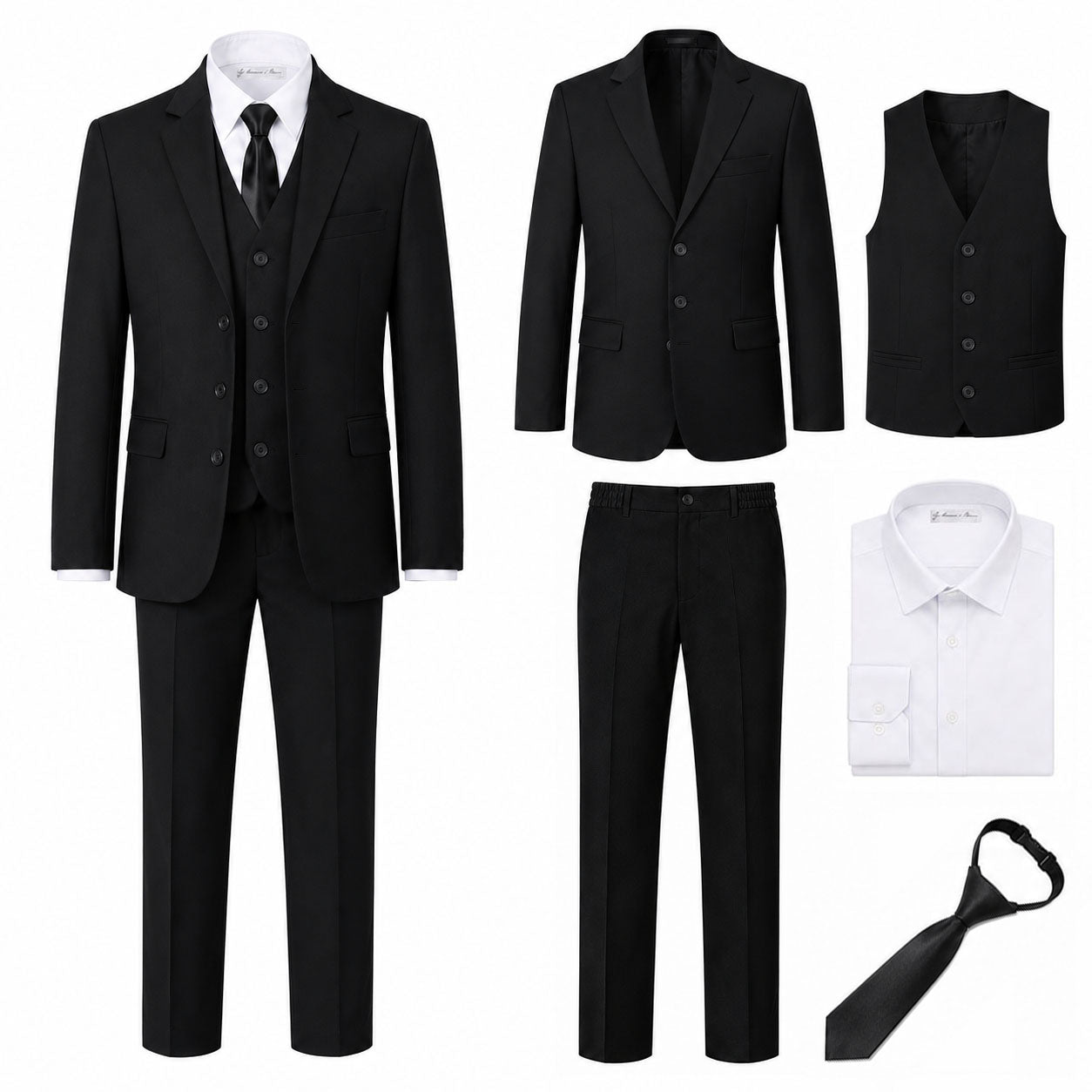 Johnnie Lene Boys Formal Dress Suit Set, Traditional Fit Infant to Teen