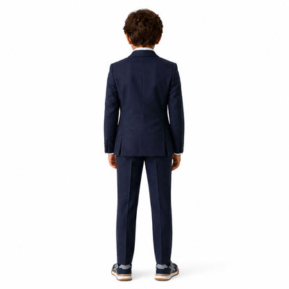 Johnnie Lene Boys Formal Dress Suit Set, Traditional Fit Infant to Teen - Navy