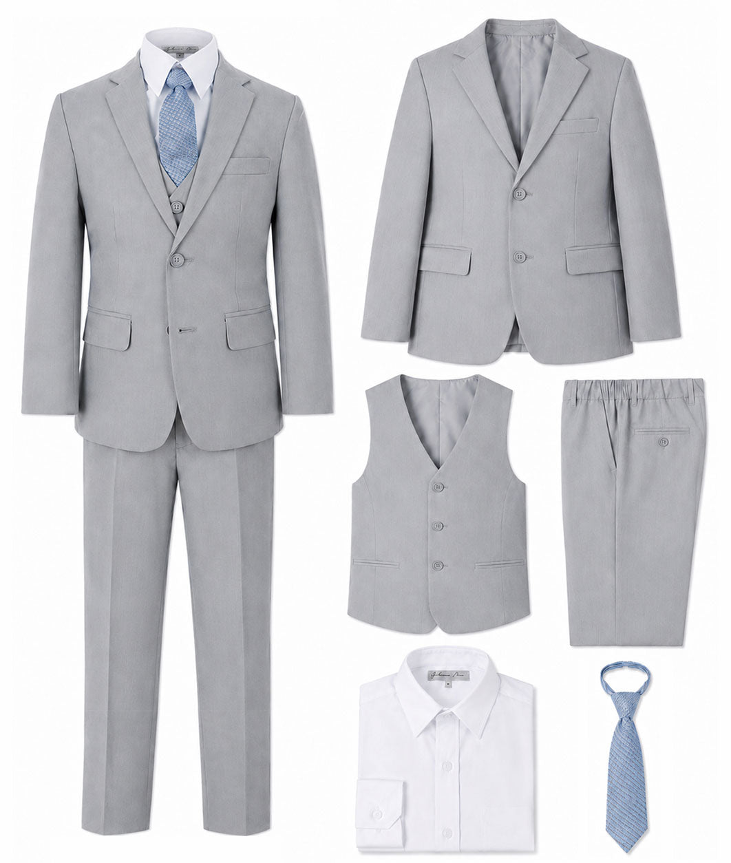 Johnnie Lene Boys Formal Dress Suit Set, Traditional Fit Infant to Teen