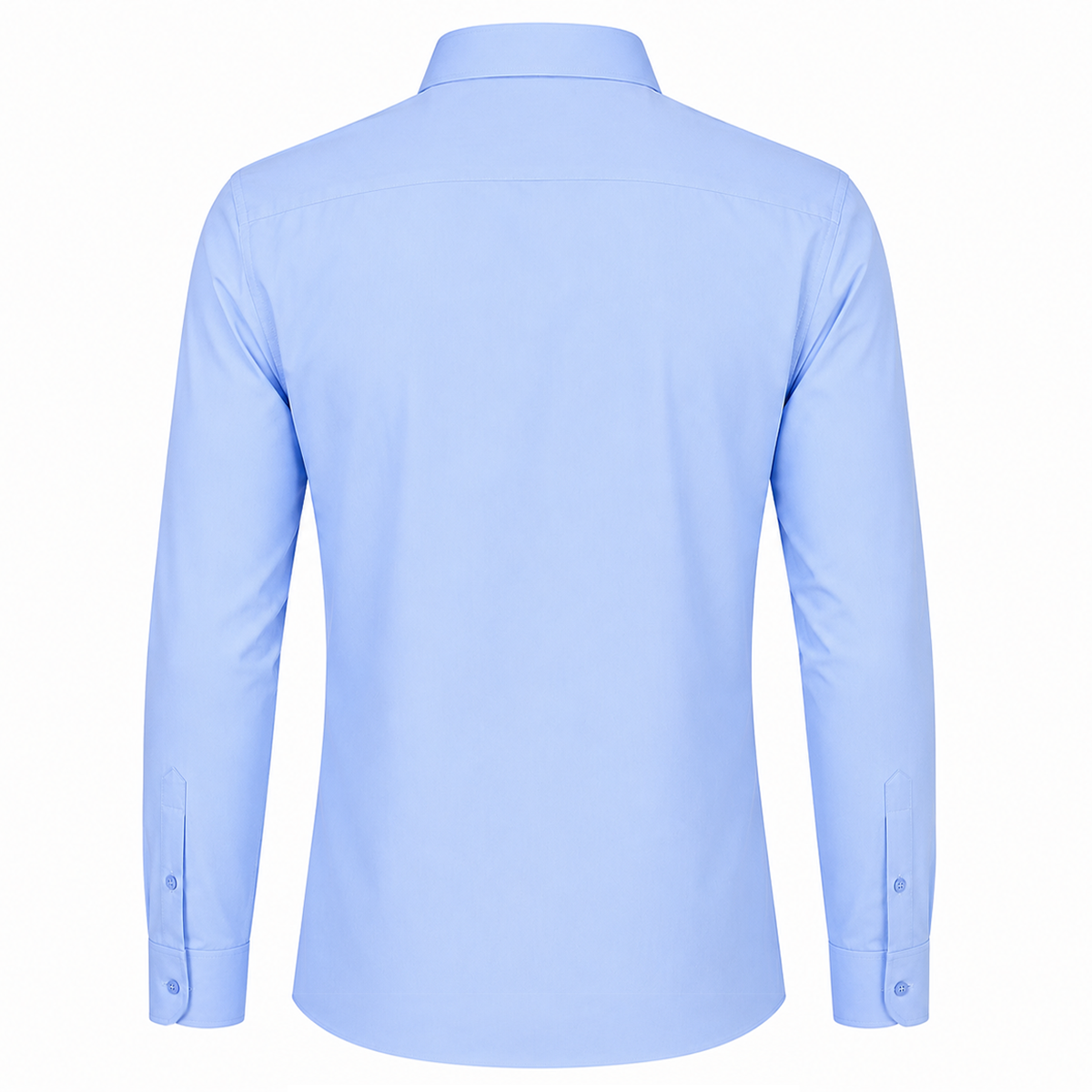 Johnnie Lene Boys Slim Fit Long Sleeve Sateen Dress Shirt - Sky Blue