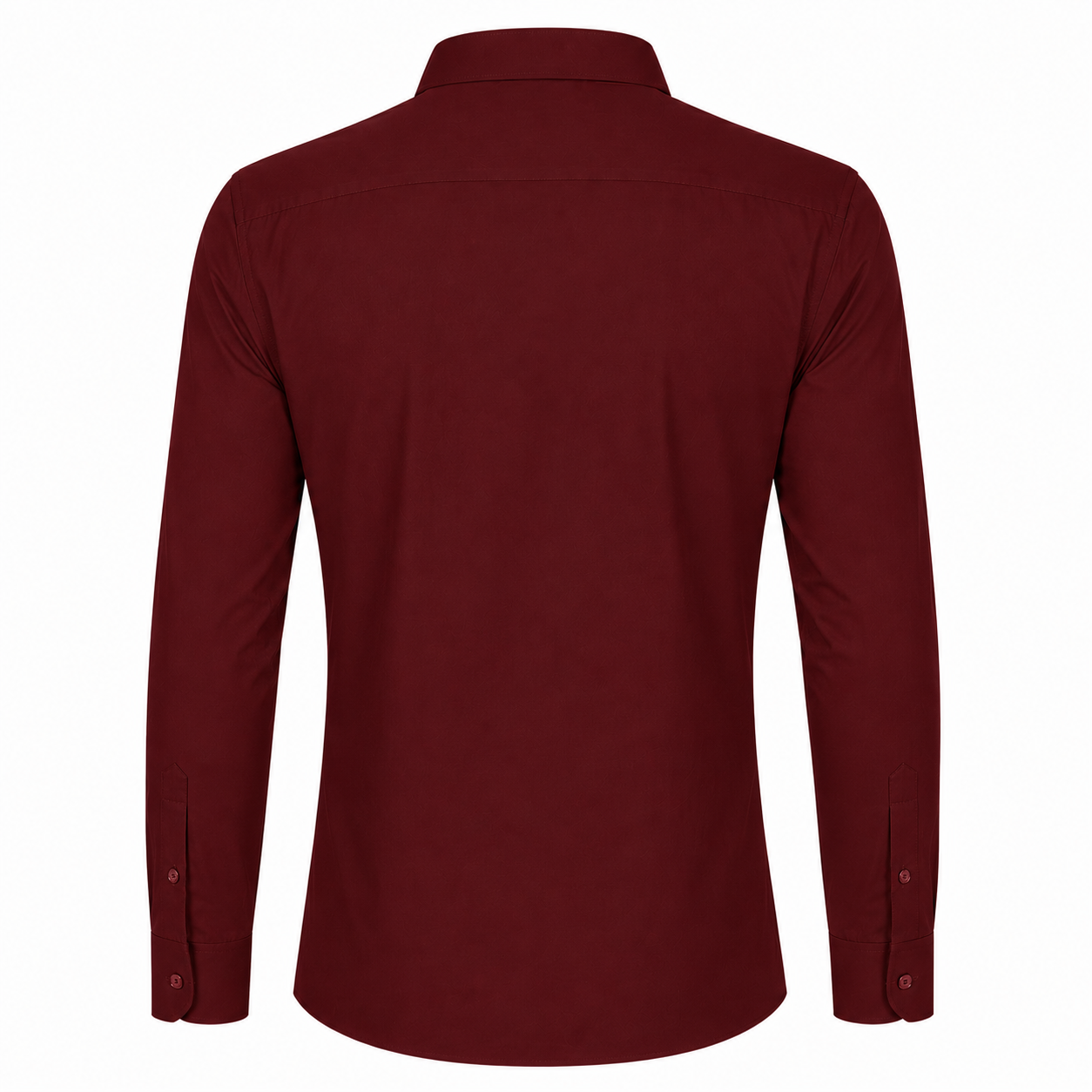 Johnnie Lene Boys Slim Fit Long Sleeve Sateen Dress Shirt - Wine