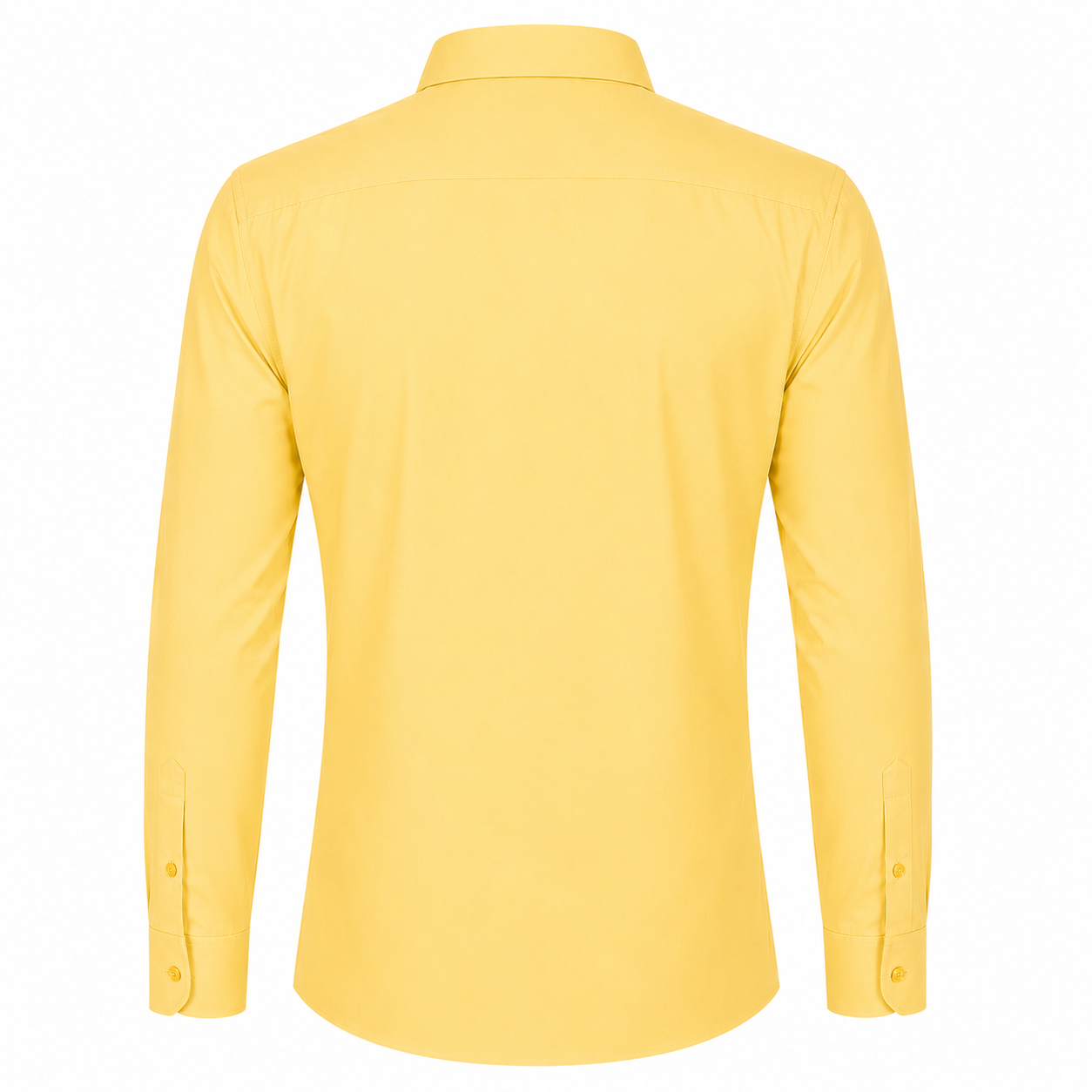 Johnnie Lene Boys Slim Fit Long Sleeve Sateen Dress Shirt - Yellow