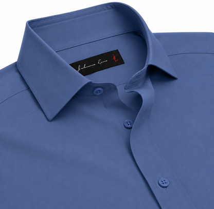 Johnnie Lene Boys Long Sleeve Dress Shirt, Poly-Cotton Button Down Formal Shirt, Baby to Teen Sizes - Image 60