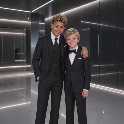 Gino Giovanni Boys' Slim Fit 3-Piece Suit Set - G328